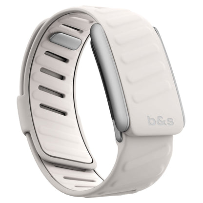b&s Silicone Strap for Whoop 5.0 Peak, Army Green & Black with S Steel Brushed Silver Clasp