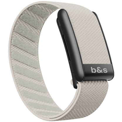b&s Superknit Nylon Strap for Whoop 5.0 Peak, Color with S Steel Black Matte Clasp