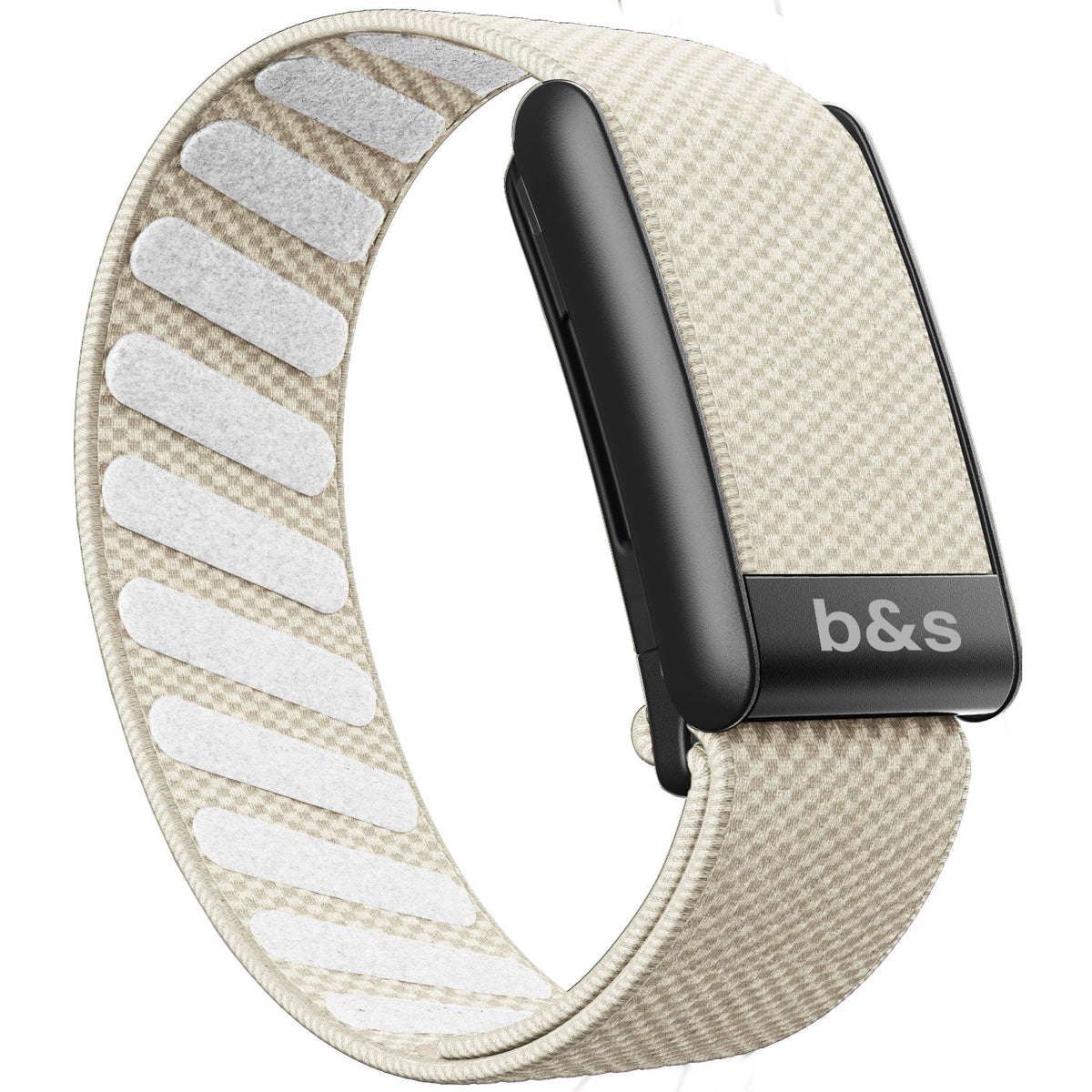 b&s Superknit Nylon Strap for Whoop 5.0 Peak, Color with S Steel Black Matte Clasp