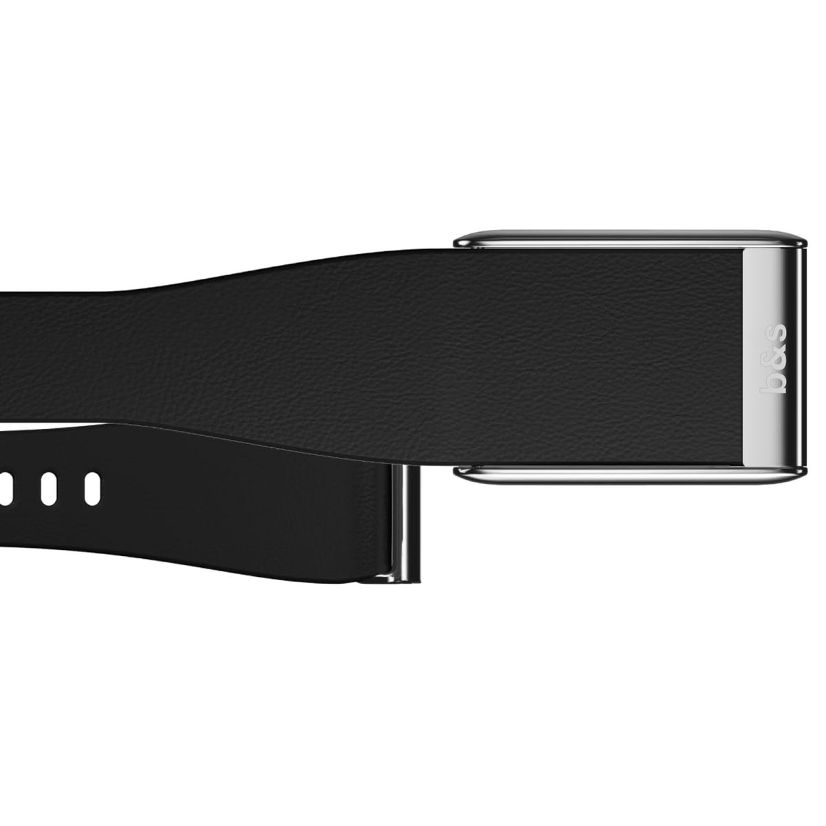 b&s Tapered Leather Strap for Whoop 5.0 Peak with Stainless Steel Glossy Gold Clasp