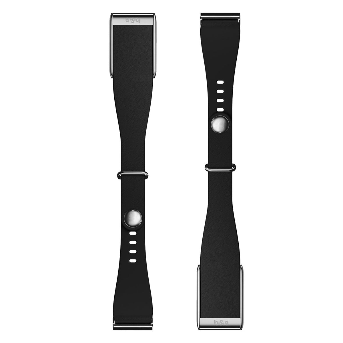 b&s Tapered Leather Strap for Whoop 5.0 Peak with Stainless Steel Glossy Gold Clasp