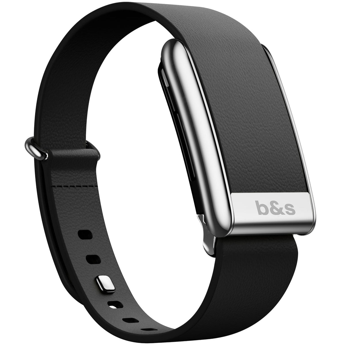 b&s Tapered Leather Strap for Whoop 5.0 Peak with Stainless Steel Glossy Gold Clasp