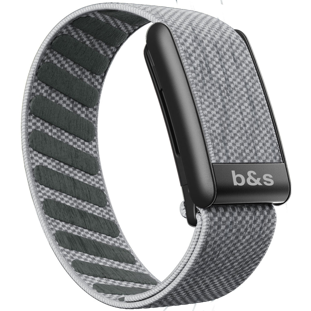 b&s Superknit Nylon Strap for Whoop 5.0 Peak, Color with S Steel Black Matte Clasp