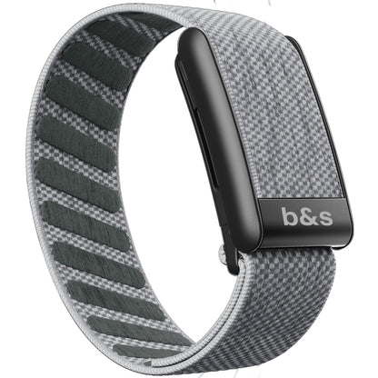 b&s Superknit Nylon Strap for Whoop 5.0 Peak, Color with S Steel Black Matte Clasp