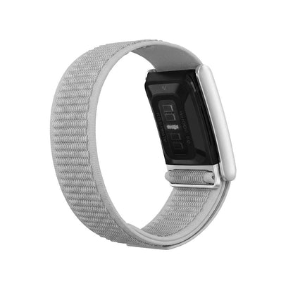 b&s Navigator Nylon+Plastic Strap for Whoop 5.0 Peak, Army GRN&ORN with S Steel Brushed Silver Clasp