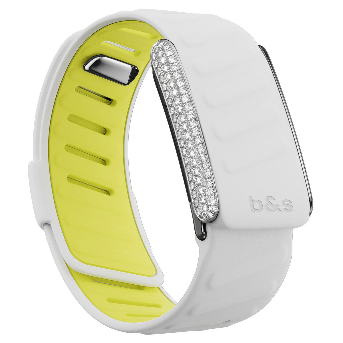 b&s Silicon Strap for Whoop 5.0 Peak with Stainless Steel White Crystals Clasp (Copy)
