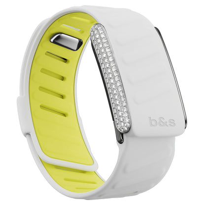b&s Silicon Strap for Whoop 5.0 Peak with Stainless Steel White Crystals Clasp (Copy)
