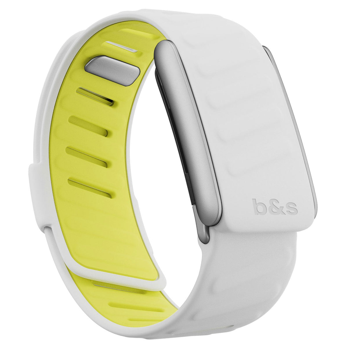 b&s Silicone Strap for Whoop 5.0 Peak, Army Green & Black with S Steel Brushed Silver Clasp