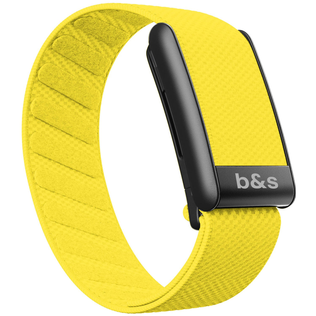 b&s Superknit Nylon Strap for Whoop 5.0 Peak, Color with S Steel Black Matte Clasp