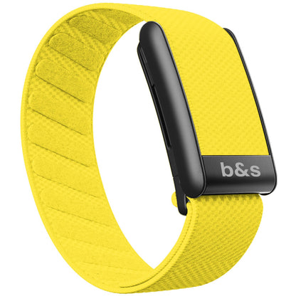 b&s Superknit Nylon Strap for Whoop 5.0 Peak, Color with S Steel Black Matte Clasp