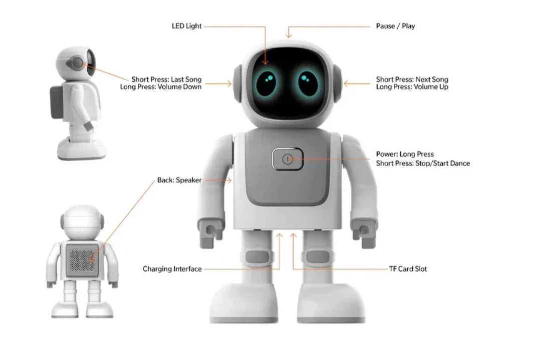 Merlin AI Dancing Robot with Speaker