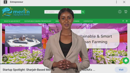 Merlin Urban Farming pod - aquaponic tunnel for rooftop/community lake side