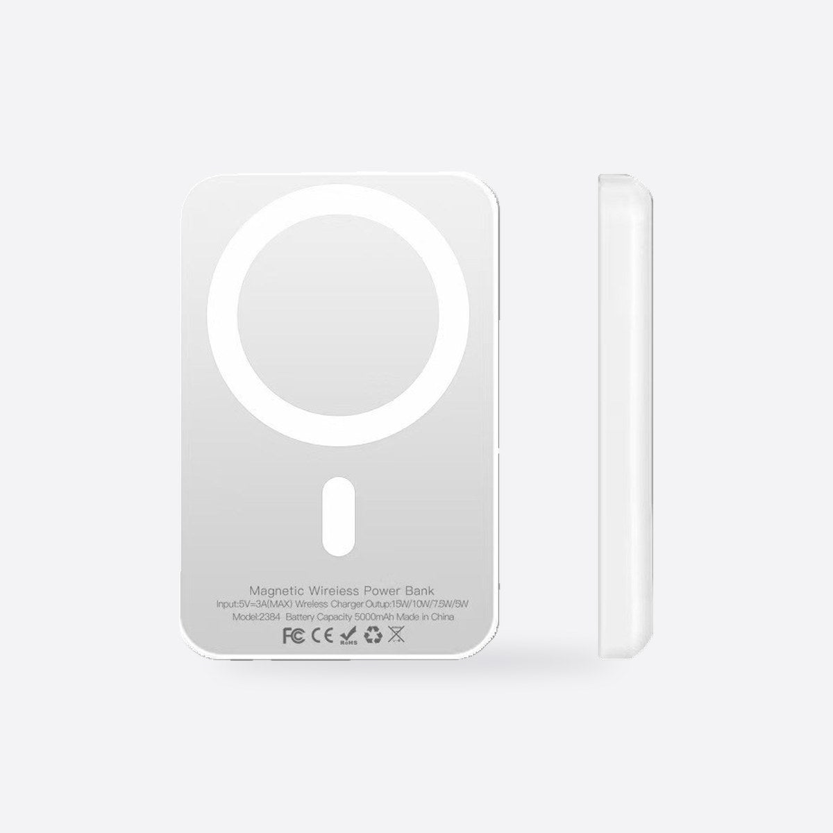Slim Magnetic Power Bank 5,000mAh