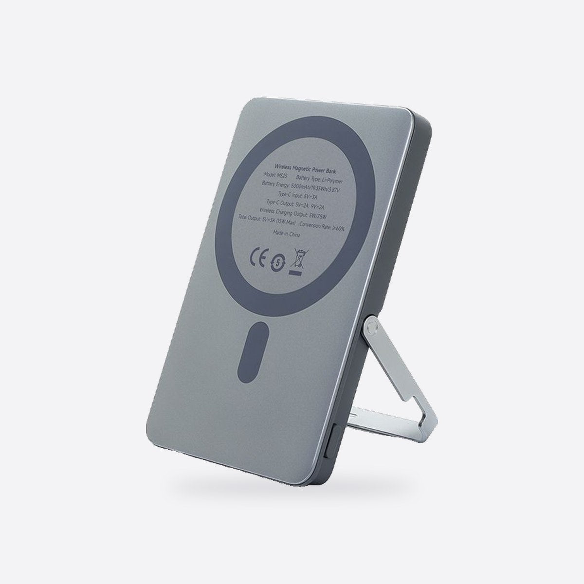 Slim Magnetic Power Bank 5,000mAh, view 2
