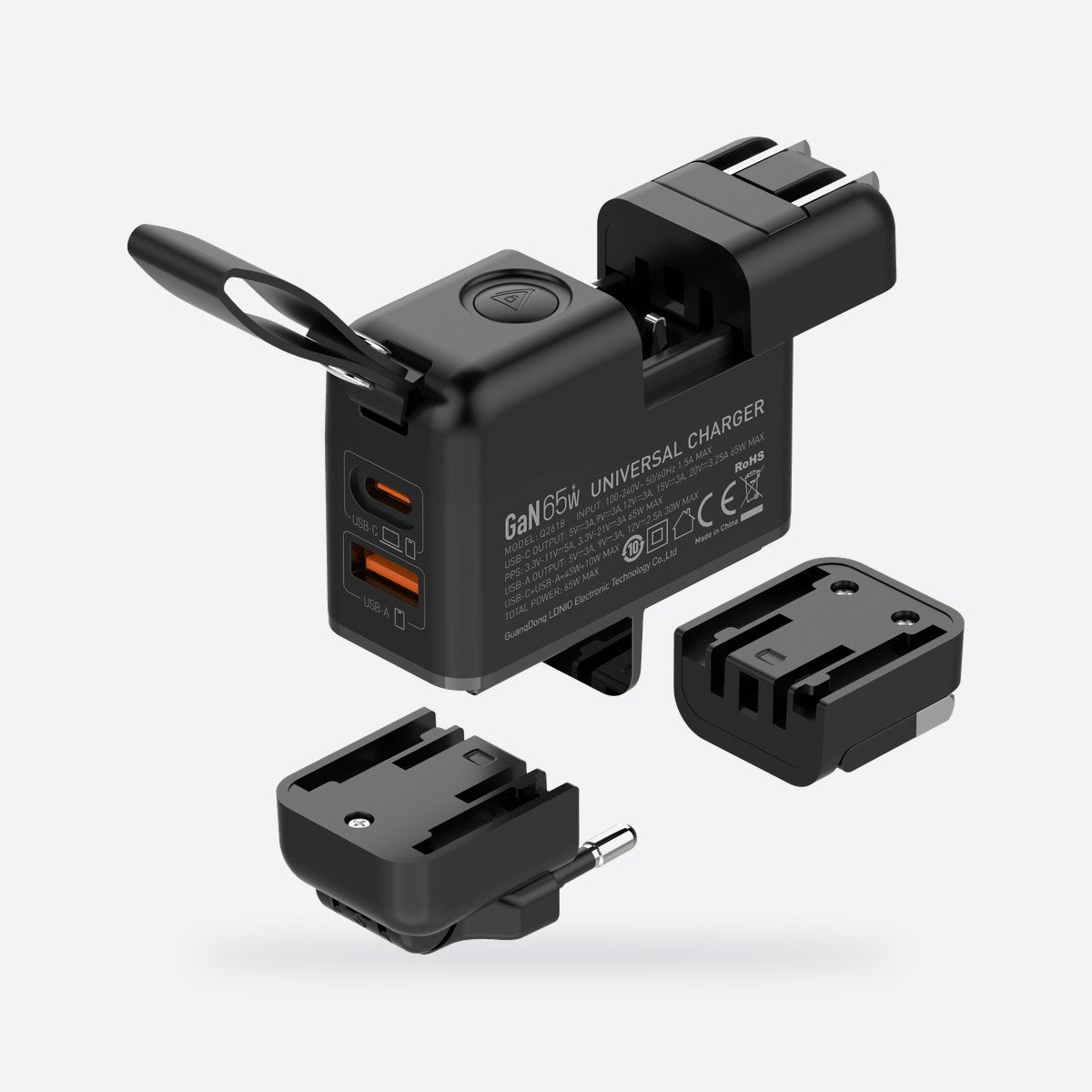 Universal Travel Adapter with 65W GaN, view 2