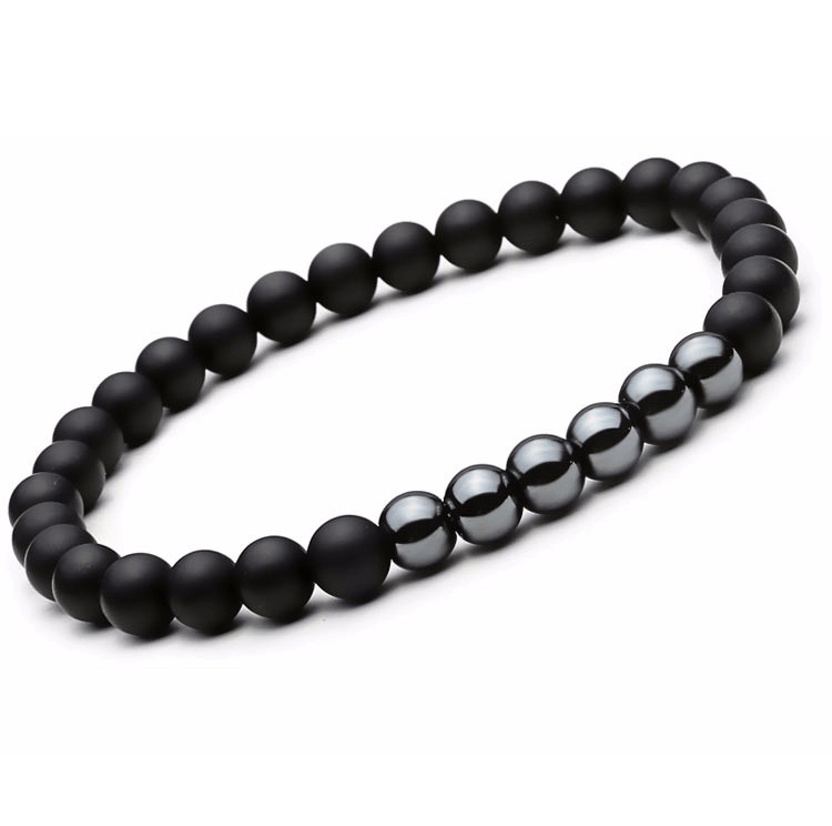 The Protector Hematite Agate Balancing Bracelet Set - Excaliburs Legend