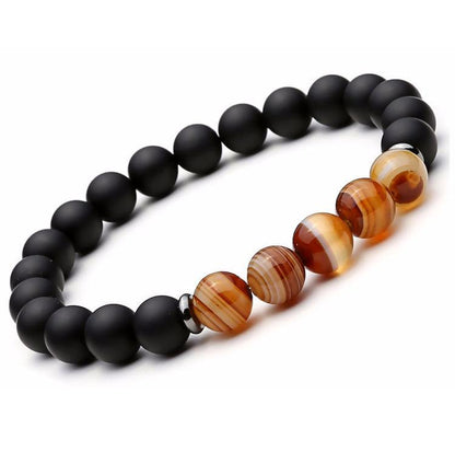 The Protector Hematite Agate Balancing Bracelet Set - Excaliburs Legend