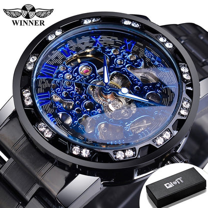 Mechanical Skeleton Wrist Watch