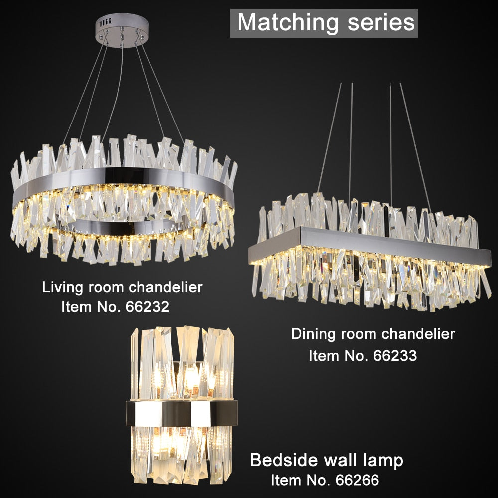 smart wifi Modern Crystal Chandelier