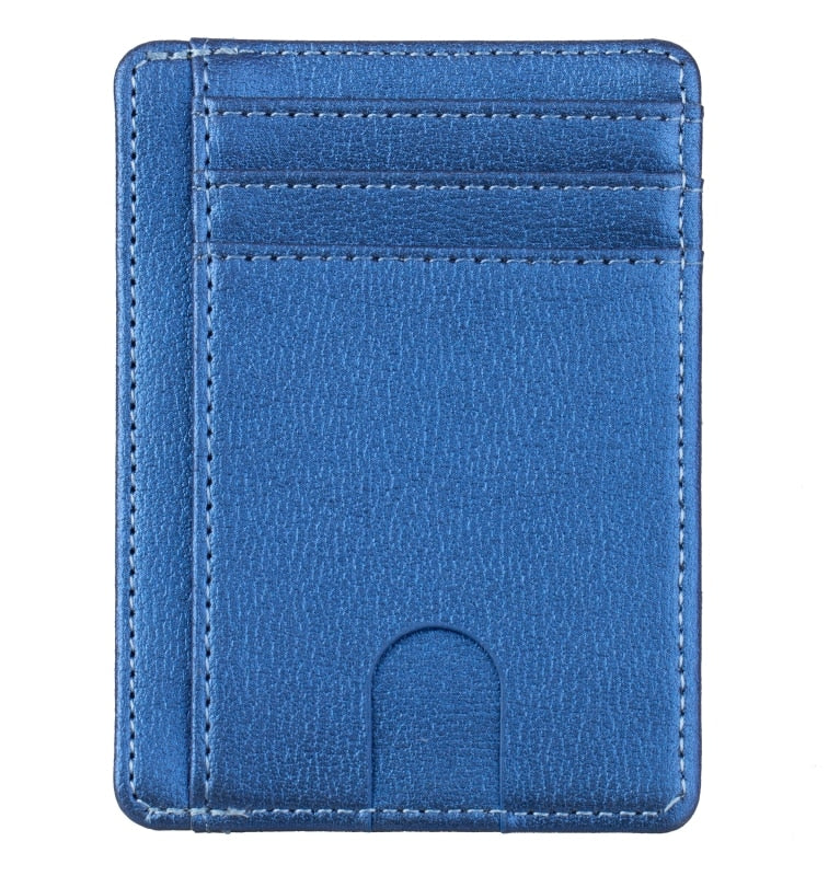 RFID blocking leather wallet