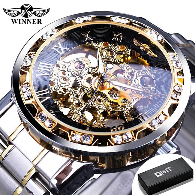 Mechanical Skeleton Wrist Watch