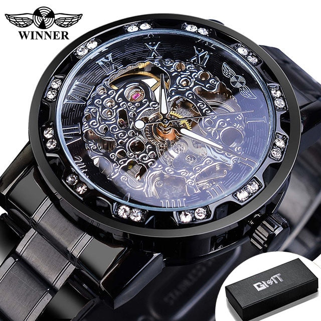 Mechanical Skeleton Wrist Watch
