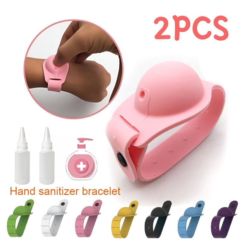 Wristband hand sanitizer dispenser