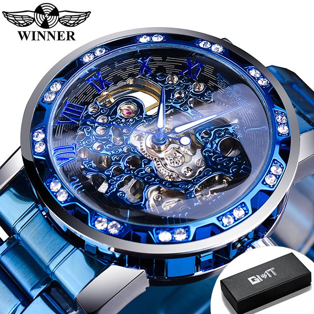 Mechanical Skeleton Wrist Watch