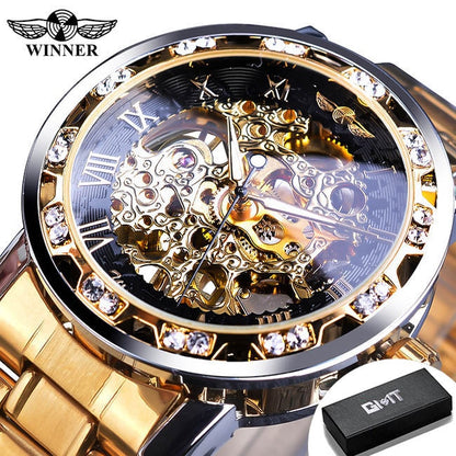 Mechanical Skeleton Wrist Watch