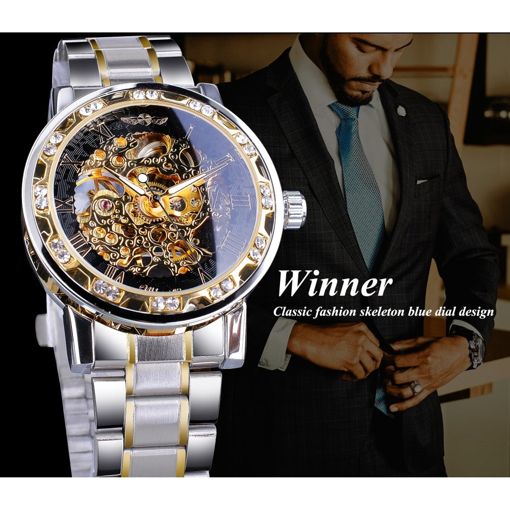 Mechanical Skeleton Wrist Watch