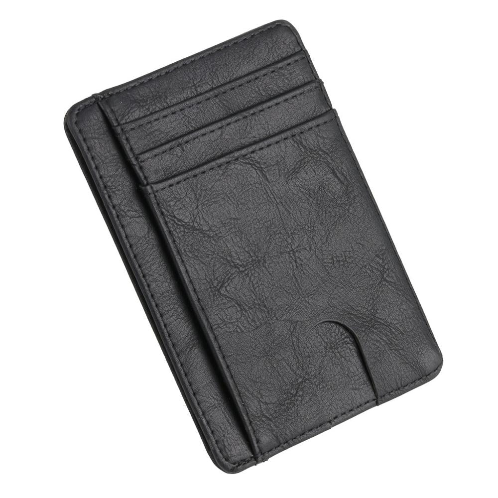 RFID blocking leather wallet