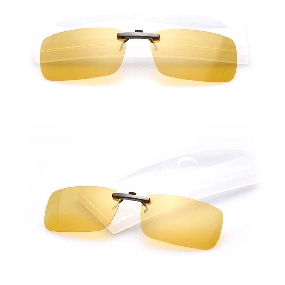 Vintage Polarized Clip On Sunglasses