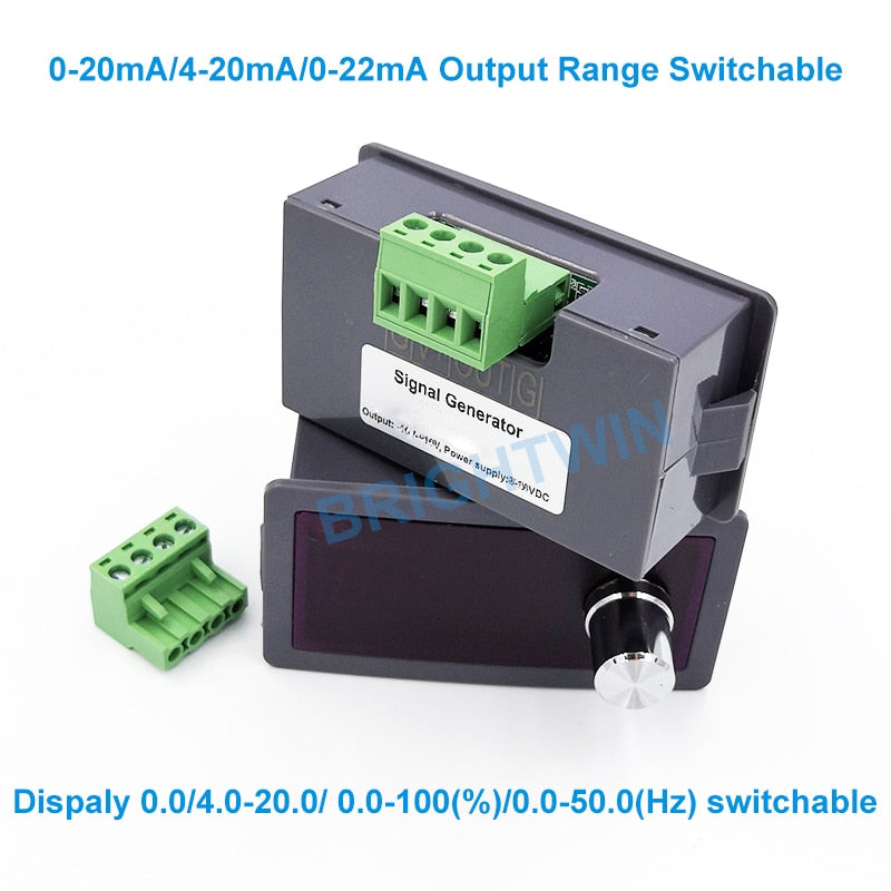 Programmable Adjustable 4-20mA 0-20mA Signal Generator Constant Current Transmitter 0-20mA Simulator 24V Power Supply
