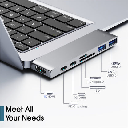 Merlin USB C HUB 7-in-1 Type C Adapter