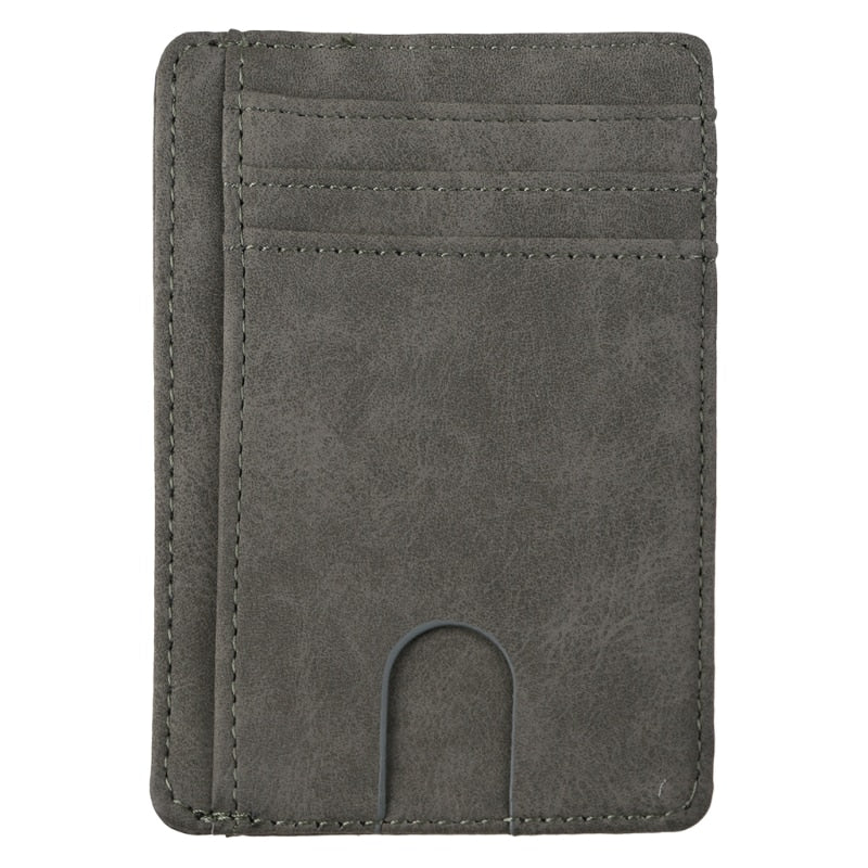 RFID blocking leather wallet