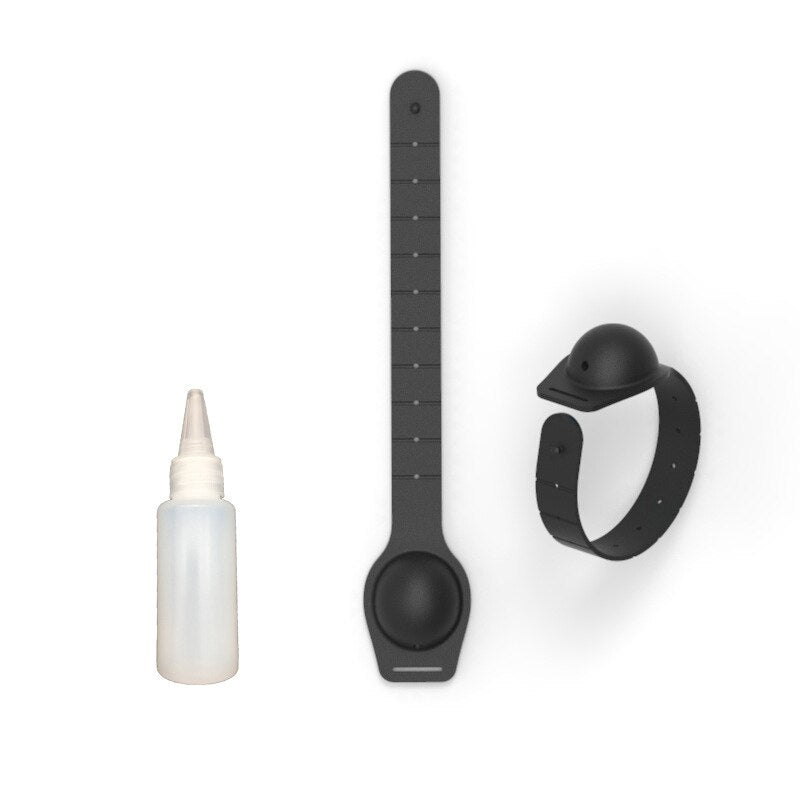 Wristband hand sanitizer dispenser