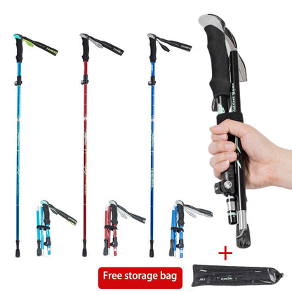 Ultralight Folding Multifunction Trekking Pole