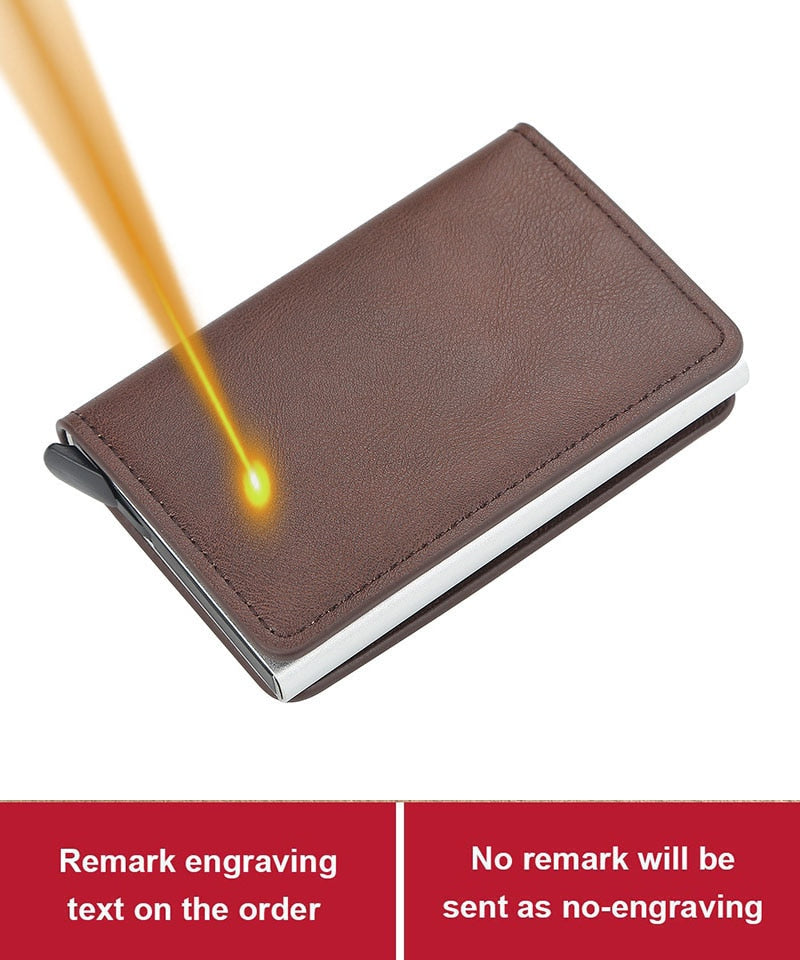 Anti RFID Blocking ID Credit Card Holder