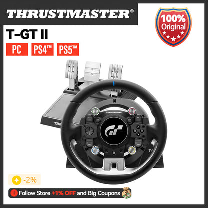 T-GT II Force Feedback racing wheel for PS5 PS4

PC