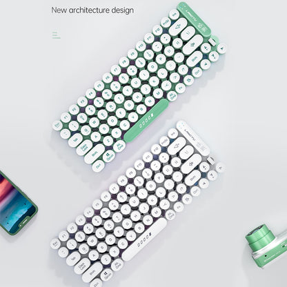 Punk Recargeable Wireless Bluetooth Keyboard