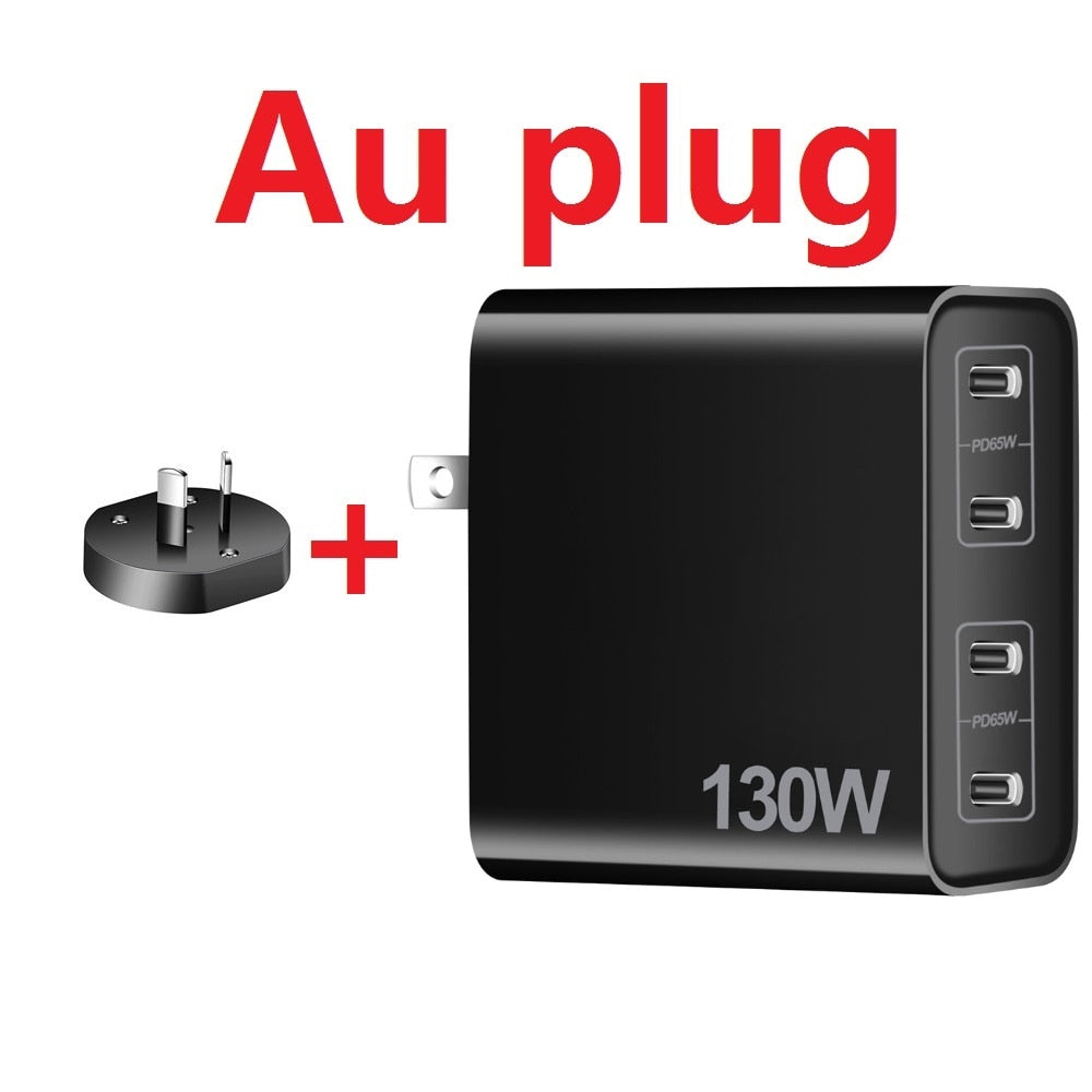 130W 4-Port PD 3.0 GaN
