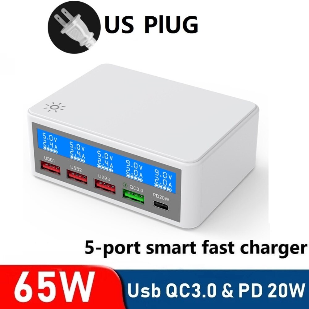 Fast USB Charger 5 Ports