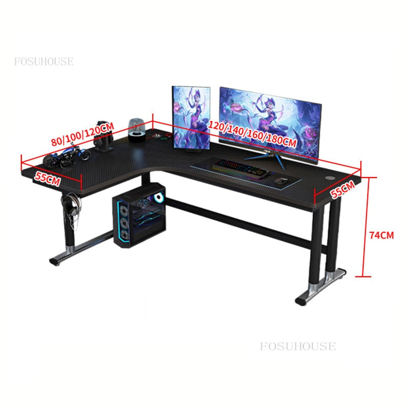 Minimalist Carbon Fiber Computer Desks