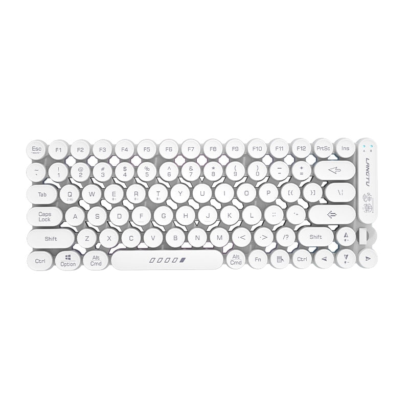 Punk Recargeable Wireless Bluetooth Keyboard