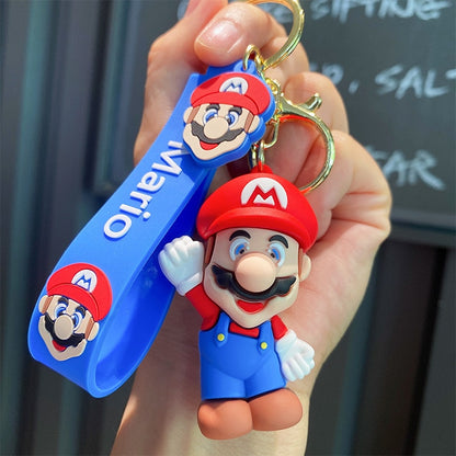 Mario Action Cute Keychain