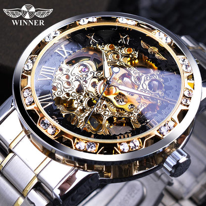 Mechanical Skeleton Wrist Watch