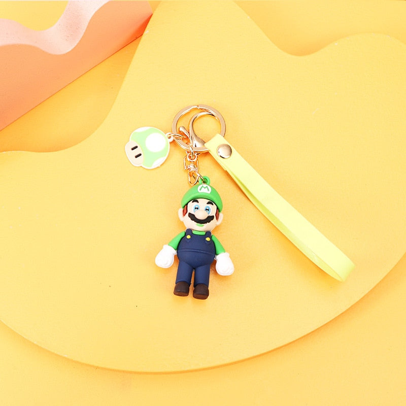 Mario Action Cute Keychain