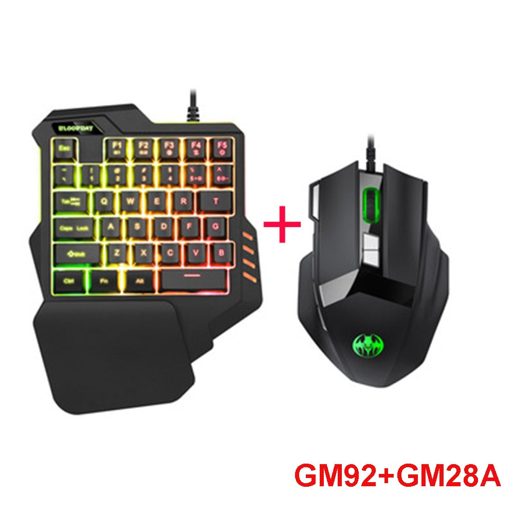 One Handed Keyboard and Mouse Set