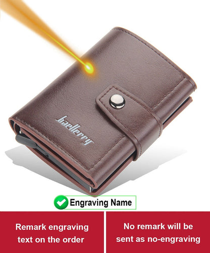 Anti RFID Blocking ID Credit Card Holder