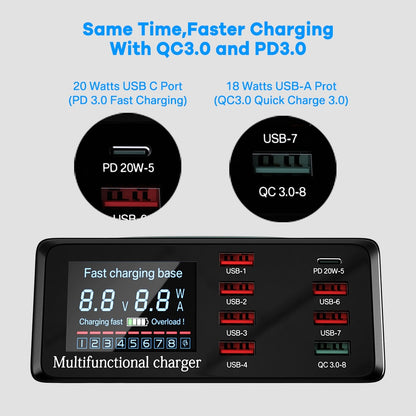 100W 8 Ports USB Charge Station